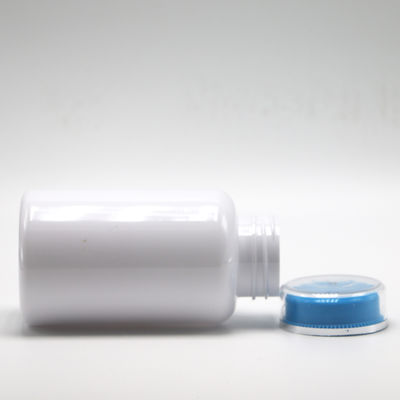 Botão de pílulas de plástico PET de 200 ml personalizado com tampa de parafuso para comprimidos em pó