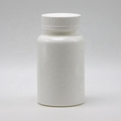 Fota de plástico HDPE de 250 ml com tampa de parafuso personalizada para pílulas de grau médico fácil de abrir