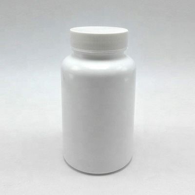 Fota de plástico HDPE de 250 ml com tampa de parafuso personalizada para pílulas de grau médico fácil de abrir