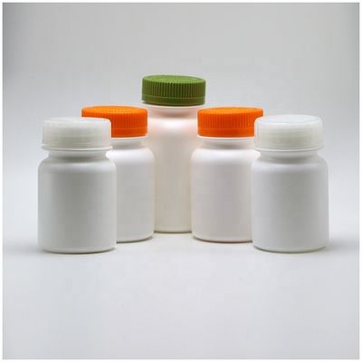 Fota de plástico HDPE de 250 ml com tampa de parafuso personalizada para pílulas de grau médico fácil de abrir