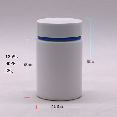 Garrafa de parafuso 175ML HDPE frasco de plástico para pílulas duas camadas personalizadas de cores PE tampas