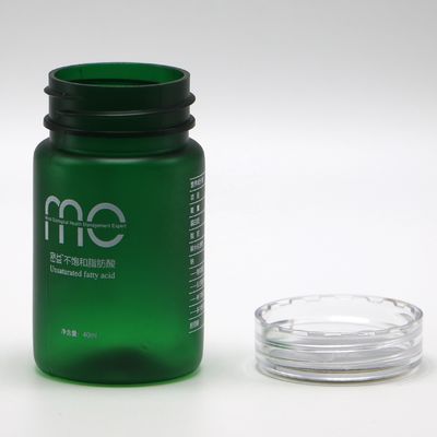 Garrafa de plástico PET redonda de 70 ml com tampa de parafuso e serviço de impressão de etiquetas personalizadas