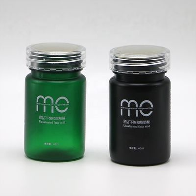 Garrafa de plástico PET redonda de 70 ml com tampa de parafuso e serviço de impressão de etiquetas personalizadas