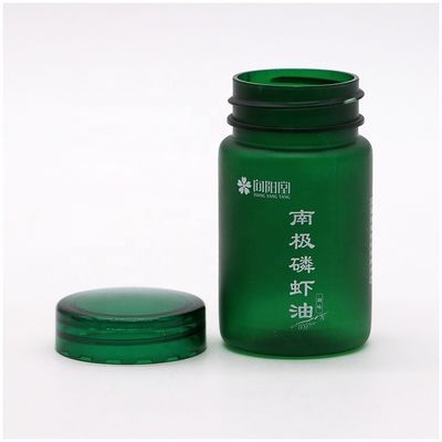 Garrafa de plástico PET redonda de 70 ml com tampa de parafuso e serviço de impressão de etiquetas personalizadas