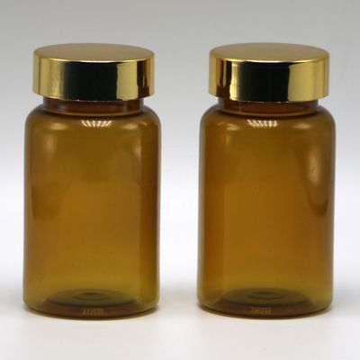 100ml/3.4oz Forma redonda Customizado PET plástico cápsula de cápsula frasco para armazenamento de medicamentos